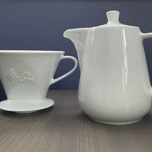 Melitta Coffee Pot and Filter - Porcelain